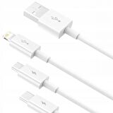 Baseus 50 CM Metre 3.5Amper Yüksek Hızlı 3in1 Type-C, İphone Lightning ve Micro Şarj ve Data Kablosu