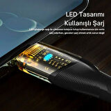 Essager Led Işıklı 2 Metre QC4.0 PD 100W Type C to Type C Şarj Kablosu 480Mbps Veri Aktarım Şarj Akım Korumalı