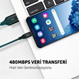 Ttec 3 Metre Süper Hızlı Örgülü USB To Type C Şarj ve Data Kablosu, Kopmaz Ekstra Dayanıklı Kablo