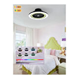 Dlc Ovest Rgb 58CM Led Tavan Vantilatörü