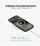 Ttec Akım Koruma 20W Şarj Başlığı + 15W Kablosuz Şarj Cihazı Magsafe İphone 12 13 14 15 Pro Max Şarj