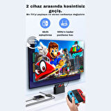 Polham Jazos 2in1 Çift Yönlü HDMI Switch Adaptör, 4K 60Hz, Çift Ekran Bağlantılı Çevirici, TV,PC,Projektör