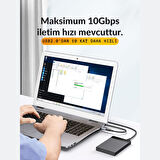 Polham Jazos USB 3.1 To Type-C OTG Dönüştürücü Adaptör, 10 Gbps Veri Aktarım, Mini Type C Çevirici