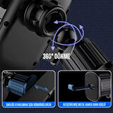 Polham Araç İçi Klipsli Havalandırma Girişli Telefon Tutucu, Üçgen Tasarımlı Kilit Sistemli Titremez Tutucu