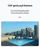 Polham Universal Wifi Kayıtlı Geniş Açılı 1080P Araç İçi ve Dışı Ses Görüntü Kamerası, Gece Görüşlü