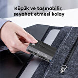 Polham 6in1 Type-c ve Lightning Çift Girişli 2x USB, 2x Type C ve SD-TF Kart Çevirici Adaptör OTG HUB
