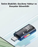 Polham 2in1 Type C To TF Kart ve USB Çevirici OTG Adaptör, Şarj ve Data Aktarım OTG Çeviricisi, Yüksek Hızlı