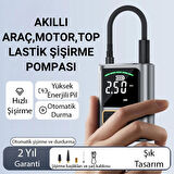 Polham 60W 4000mAh Şarjlı 150PSİ Ultra Hızlı Lastik Şişirme Hava Kompresörü, Araç,Motor,TOP Şişirme Pompası