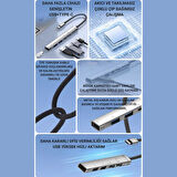 Polham 5in1 3x Type C ve 2x USB Girişli Type C Çoğaltıcı Dönüştürücü HUB Adaptör, Ses, Veri, Güç Aktarım