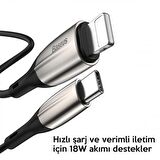 Baseus 18W 1 MT İphone 14 Pro Max Serisi USB C To Lightning Şarj ve Data Kablosu, Süper Hızlı Kablo