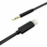 Polham Apple İpad ve İphone Uyumlu 1MT Lightning Aux Kablo, İphone 7,8,X,11,12,13 Serisi Ses Kablosu