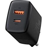Baseus USB 20 Watt Hızlı Şarj Aleti Siyah