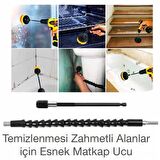 Polham 31 Parça Matkap Ucu Temizlik Seti Ev Banyo Araç Temizlik Fırça Seti Fırça Matkap Ucu