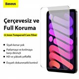 Baseus 4K HD Çerçevesiz 0.3mm Full iPad Mini 8.3inç (2021) Cam Ekran Koruyucu Çizilmez Koruma