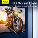 Baseus 8K 60HZ 0.5mt Dinamik Hdr Görüntü Aktarım Hdmi Kablo, 48GBPS Kopmaz Örgü Tasarımlı Hdmi Kablo