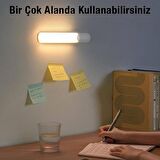 Baseus 3 Kademeli Hareket Sensörlü 1200Mah Bataryalı Gece Lambası, Dolap, Masa,Mutfak, Banyo Lambası