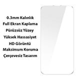 Baseus iPhone 14 6.1inc Silikon Kılıf ve Full Kaplama Kırılmaz Ekran Koruyucu, Darbe Emici Kılıf