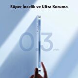 Baseus iPhone 14 Plus 6.7 Silikon Kılıf ve Full Kaplama Kırılmaz Ekran Koruyucu,Aleofobik Nano Kılıf