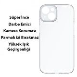 Baseus iPhone 14 Plus 6.7 İnch Kamera Koruyucu Kılıf, 0.3MM Sararmaz TPU Kılıf, Darbe Emici Kılıf