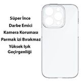 Baseus iPhone 14 Pro Max 6.7 Kamera Koruyucu Kılıf, 0.3MM Sararmaz TPU Kılıf, Darbe Emici Kılıf