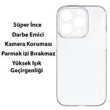 Baseus iPhone 14 Pro Max 6.7 Kamera Koruyucu Kılıf, 0.3MM Sararmaz TPU Kılıf, Darbe Emici Kılıf