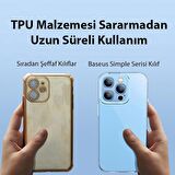 Baseus iPhone 14 Pro Max 6.7 Kamera Koruyucu Kılıf, 0.3MM Sararmaz TPU Kılıf, Darbe Emici Kılıf