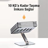 Polham 11-18 İnch Yükseklik Ayarlamalı, Katlanabilir Tablet ve Laptop Standı, Kaymaz, Titremez Stand