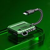 Polham 2in1 30W Mıknatıslı İpad, İphone Lightning Şarj ve 3.5MM Kulaklık Çevirici Çoğaltıcı Adaptör