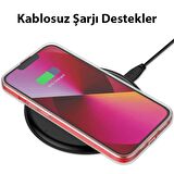 Polham iPhone 14 Plus 6.7inç Sert Silikon Kılıf, Darbe Emici, Kamera Korumalı, Magsafe Uyumlu Kılıf