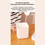 Polham 3 Litre Nano Ultrasonik Çift Püskürtmeli Hava Nemlendirici, Buhar Makinası, Koku Eklenebilir