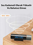 Baseus Şarjlı Dijital Zamanlayıcı Kronometre, Spor,Yemek,Ders Çalışmak Için Geri Sayım Saati, Alarmlı