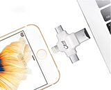 Polham 3in1 Micro, Type-C, İphone Lightning Uyumlu Micro SD Hafıza Kart Okuyucu, Universal Card Reader