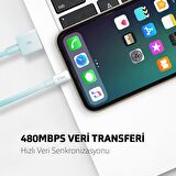 Ttec 30Cm Süper Hızlı İphone Lightning Şarj ve Data Kablosu,Lightning Powerbank Şarj Kablosu