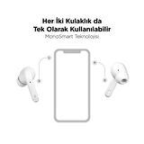 Ttec BT5.0V Monosmart Teknolojili Mikrofonlu Bluetooth Kulaklık, İPX4 Su Geçirmez Dokunmatik Kulaklık