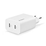 Ttec Gan 50W 2x PD Type C Girişli Süper Hızlı Şarj Aleti, Isı ve Akım Korumalı Şarj Adaptörü Başlığı