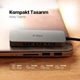 Ttec 4in1 Type C to 4x USB 3.2 Gen1 Çoğaltıcı Çevirici HUB, 5Gbps Yüksek Hızlı Veri Aktarımlı Adaptör