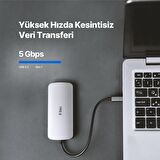 Ttec 8in1 100W Type C Çoğaltıcı Hub, 3x USB, 1x PD Type C, 1x TF/SD, 1x 4K HDMİ, 1x RJ45 Çevirici Adaptör