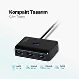 Ttec 4in1 Type C to 4x USB 3.2 Gen1 Çoğaltıcı Çevirici HUB, 5Gbps Yüksek Hızlı Veri Aktarımlı Adaptör