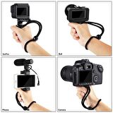 Polham 3 Ayaklı Bilek İpli Telefon, Fotoğraf Makinesi Ve Kameralar İçin Mini El Tutucu Tripod