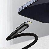Baseus 20w 2MT Type C To İphone Lightning Şarj Kablosu, İphone 12,12 Pro,12 Pro Max Halat Kopmaz Kablo