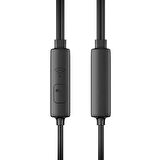 Polham  1.2 Metre 6D 3.5mm Mikrofonlu Kulaklık, Hifi Ses Destekli, Kulakiçi Silikonlu Kulaklık