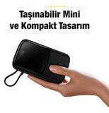 Baseus 20 W 10000 mAh Hızlı Şarj Powerbank Siyah 