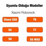 Polham Roborock Stone S50, T6, T7, S5, S6,  S5 Max Robot Süpürge Ana Fırçası, Yıkanabilir Fırça