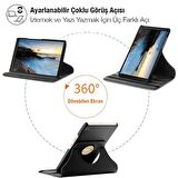 Polham İPad Pro 12.9 (2018-2020-2021) Standlı Tablet Kılıfı, Darbe Emici, Kaymaz Taban, Açı Ayarlı