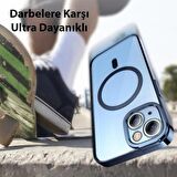 Baseus iPhone 14 6.1 Full Kaplama Kırılmaz Ekran Koruyucu ve Magsafe Kılıf, Air Armor Kılıf,Sararmaz