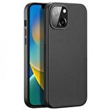 Polham Deri Dokulu Business iPhone 14 Plus 6.7 Kılıf, Magsafe Uyumlu,Ultra Şık,Kamera Koruyucu Kılıf
