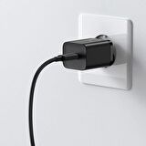 Baseus Type-C 25 Watt Hızlı Şarj Aleti Siyah