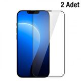 Baseus 2 Adet 0.3MM 9H iPhone 14 Plus ve 13 Pro Max 6.7 Ful Kaplama Kırılmaz Ekran Koruyucu,Dayanıklı