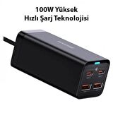 Baseus USB 100 Watt Hızlı Şarj Aleti Siyah