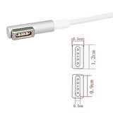 Polham 100W 1.8 Metre Type C to Magsafe 1 (L-Tip) Şarj Kablosu, Apple Macbook Pro, Air Şarj Kablosu
